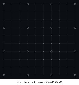 HUD Interface With Grid. Vector