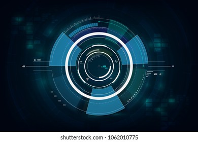hud interface GUI futuristic technology networking concept template