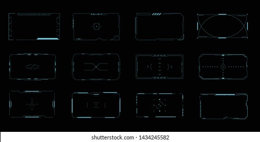 HUD Interface Pack Collection Vector Illustration