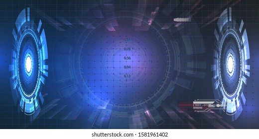 HUD Interface Pack Collection Vector Illustration