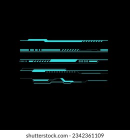 hud line vector elements, Futuristic Modern Sci Fi User Interface Set., Hud Screen, Virtual Game Screen.