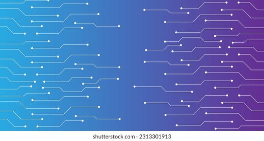 HUD rectangle circuit board futuristic background vector for technology and finance concept and education for future