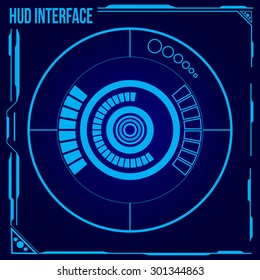 HUD. Interfaz de usuario futurista de Sci Fi. Ilustración vectorial