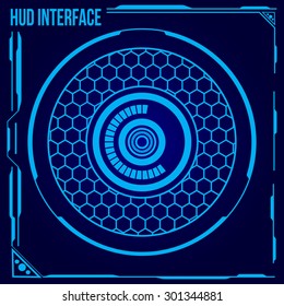 HUD. Sci Fi Futuristic User Interface. Vector Illustration