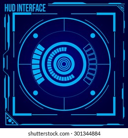 HUD. Sci Fi Futuristic User Interface. Vector Illustration