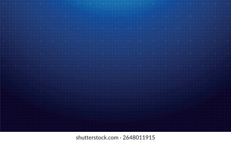 Hud Tech Background. Abstract Technology Grid. 3D Digital Line Interface Pattern. Game Blueprint Futuristic Data Bg. Vector Future UI Texture. Science Screen Cyber Landscape. Wireframe Digital Design 