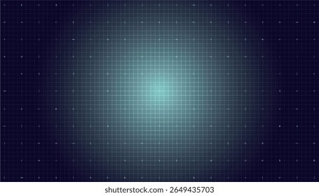 Hud Tech. Abstract Technology Grid (em inglês). Padrão de interface de linha digital 3D. Game Blueprint Futuristic Data Bg. Textura da interface do usuário do Vetor Future. Ciber Paisagem da Tela Ciência. Design digital wireframe 