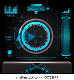 HUD touch screen panel for creative design