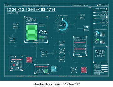 HUD UI for business app. Futuristic user interface HUD and Infographic elements. Abstract virtual graphic touch user interface. UI hud infographic interface screen monitor radar set web elements