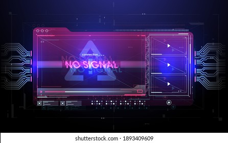 HUD UI GUI futuristic user interface screen element. High tech screen for video player, Template for photography, cinema.