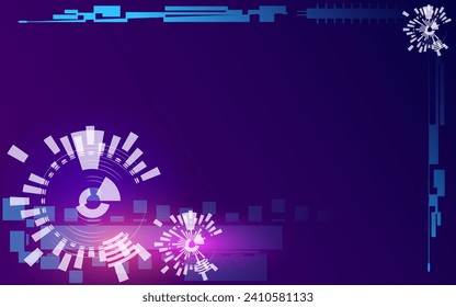 Hud vector background in vector form