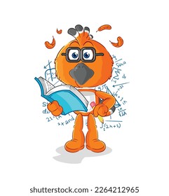 the hudhud bird geek cartoon. cartoon mascot vector