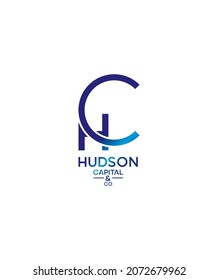 Hudson capital modern creative vector logo template