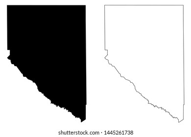 Hudspeth County, Texas (Counties in Texas, United States of America,USA, U.S., US) map vector illustration, scribble sketch Hudspeth map