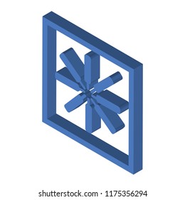 Hue Circle isometric left top view 3D icon