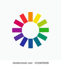 Hue of Color Icon - Vector, Sign and Symbol for Design, Presentation, Website or Apps Elements. 