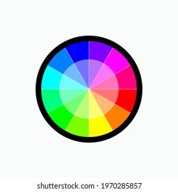 Hue Icon. Color Wheel - Vector.