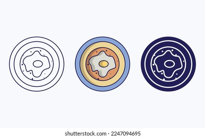 Huevos rancheros icon vector illustration