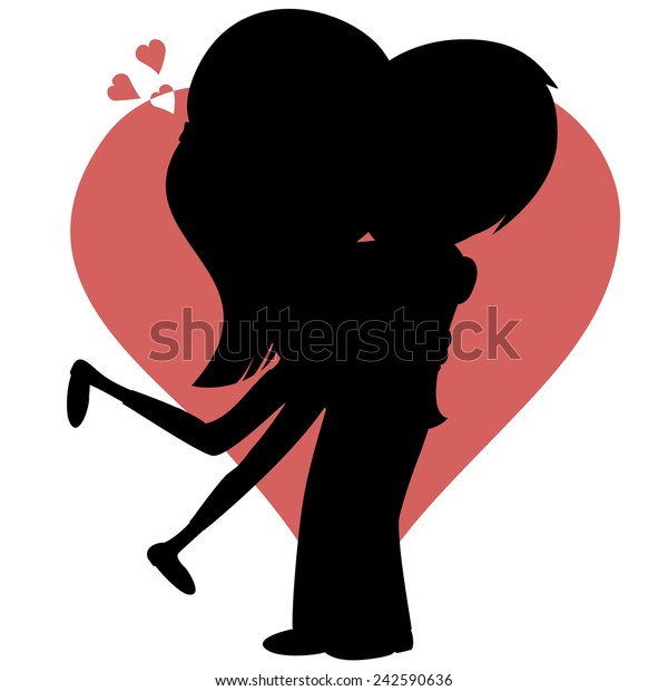 Hug Collection Lovely Couple Embracing Front Stock Vector (Royalty Free ...