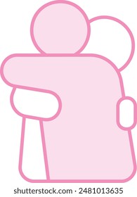 Hug Icon - Embracing Love, Support, and Comfort Through Physical Connection