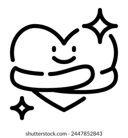 Icono de abrazo para Web, App, infografía, etc