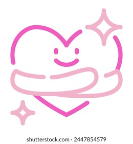 Icono de abrazo para Web, App, infografía, etc