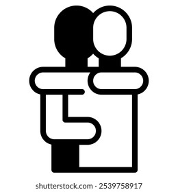 Hug icon for web, app, infographic, etc