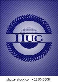 Hug with jean texture