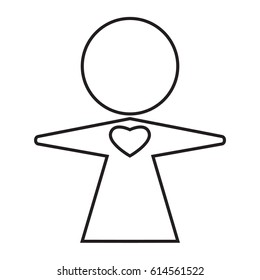 hug outline icon