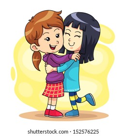 Hug Play 2. Vector EPS10.