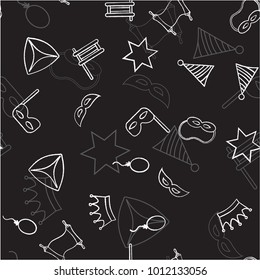 Hug Purim Seamless Background
