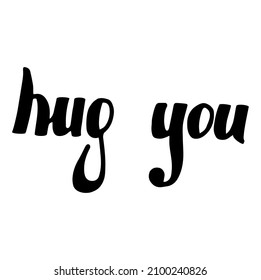 Hug you vectorred sending you hug from a social distance lettering love heart positive quotes social distancing ,corona,covid 19,stationary,paper,card,quarantine ,lockdown