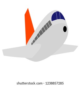 Huge Aircraft Preparing For Landing Vector