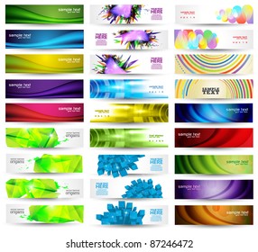 Huge Banner Vector Set