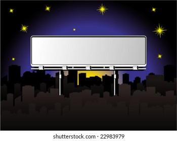 huge billboard in the middle of town when the night come