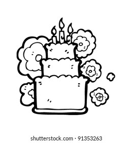 huge birthday cake cartoon