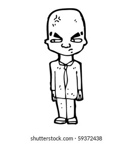huge brain man cartoon