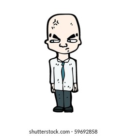 huge brain man cartoon