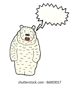 huge cartoon polar bear