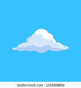 Huge cloud in sky. Fresh air, fluffy, overcast. Can be used for topics like weather, summer, nature