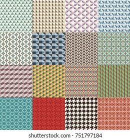 Huge Collectio of Retro Vintage Scalable and Seamless Vector Patterns