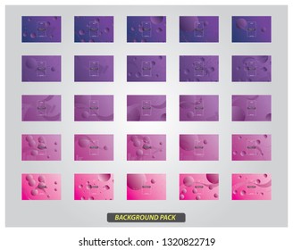 A Huge collection of abstract form composition background. Fluids, wavy, dynamic background, gradient color, flowing shapes,. Usable for landing page. Trendy and modern background color.