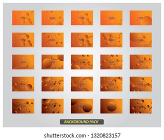 A Huge collection of abstract form composition background. Fluids, wavy, dynamic background, gradient color, flowing shapes,. Usable for landing page. Trendy and modern background color.