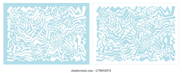 Huge Collection of Arrows Light Blue and White