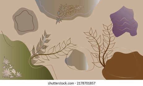 Huge collection of hand drawn geometric shapes and contemporary abstract objects vector illustration trendy leaves elements all separable.