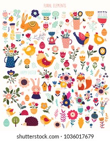 Huge collection of spring elements