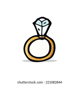 Huge Diamond Ring Cartoon