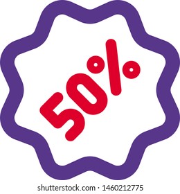 Huge discount coupon stickers in shopping malls