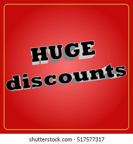 Huge discounts, vector, esp10