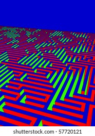 huge and endless labyrinth of walls (also available as bitmap)